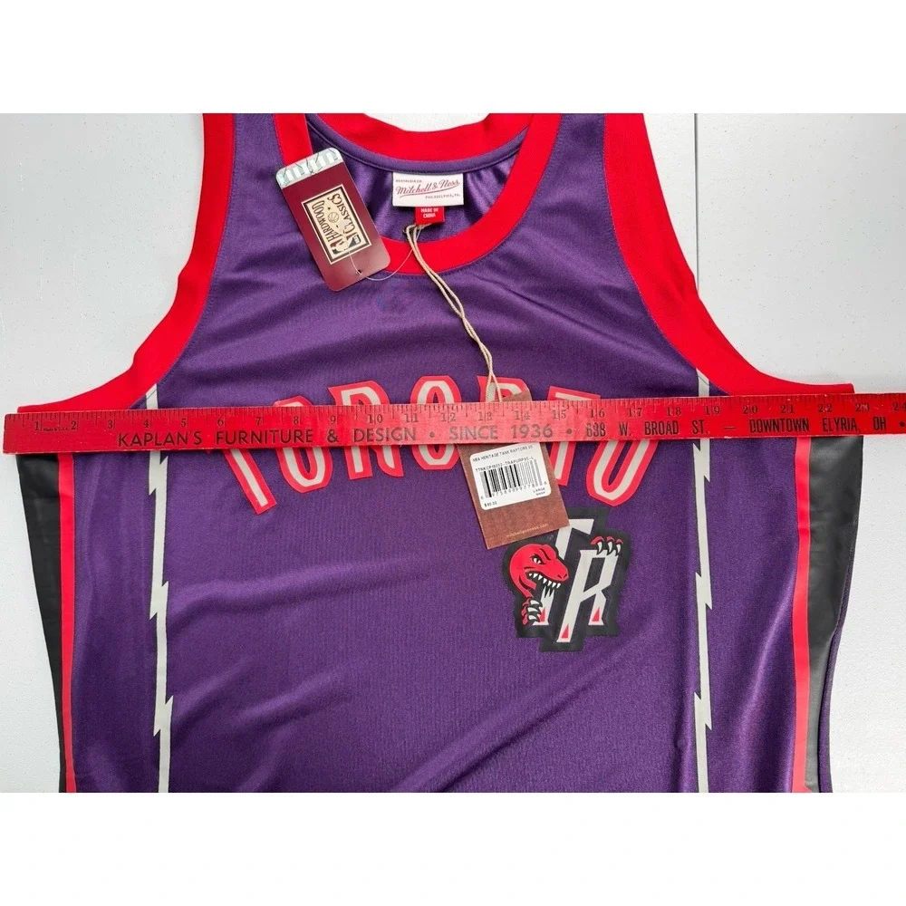 Mitchell & Ness Toronto Raptors 1995 Heritage Tank Top Jersey Purple‎ Mens Large